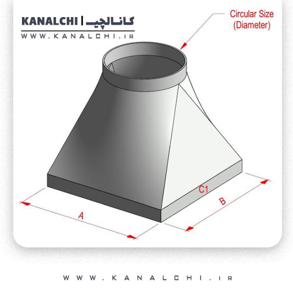 تبدیل چهارگوش به گرد گالوانیزه